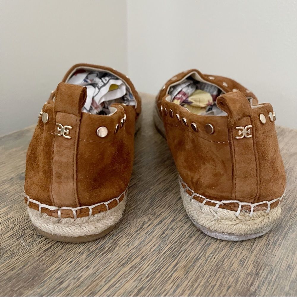 Sam Edelman Koda Brown Suede Slip On Espradilles size 9 preowned - Picture 6 of 8